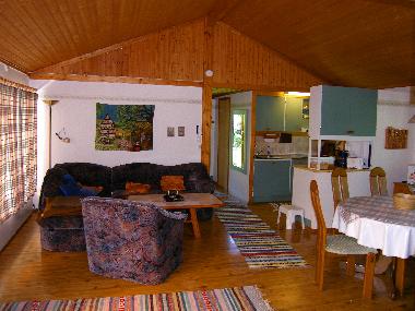 Wohnzimmer mit Schlafcouch