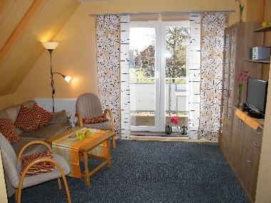 Das gemtlich Wohnzimmer der Fewo 