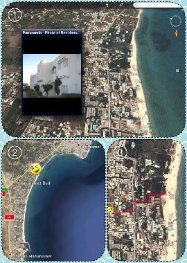 Die Ferienwohnung Ort und der Weg zum Strand 