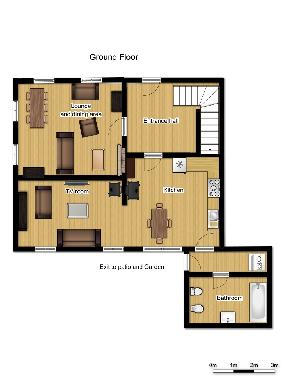 Ferienhaus in Grahavo ob Baci (Tolmin) oder Ferienwohnung oder Ferienhaus