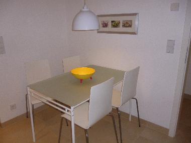 Der Essbereich in der K�che