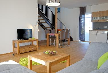 Wohnraum Erdgeschoss Ferienhaus Schmied