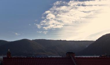 Blick zur Rosstrappe und Hexentazplatz