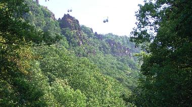 Blick zur Seilbahn