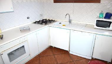 Kche im 1. Stock mit Gasherd, Backofen, Sple