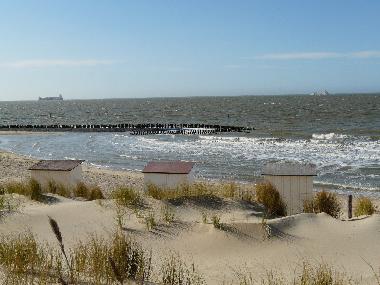 Blick �ber die D�ne hinter dem Haus