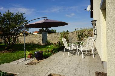 Ferienwohnung Lindenheim Terrasse