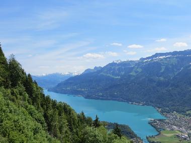 Blick vom Harder auf den Brienzersee und B�nigen, ein tolles Erlebnis