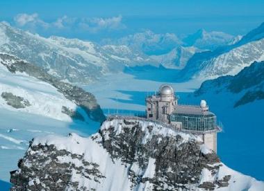 Jungfraujoch, Top of Europe auf fast 4000m, hier muss jeder mal gewesen sein. 