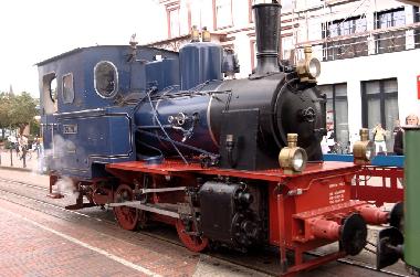 Dampflok der Borkumer Kleinbahn