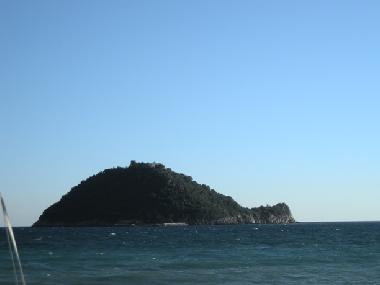 Isola Gallinara in Albenga Meeresblick