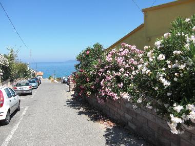 Anliegerstrasse am Haus, 100 m zum Strand