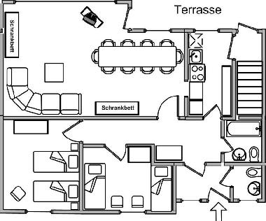 Ferienhaus Erdgeschoss
