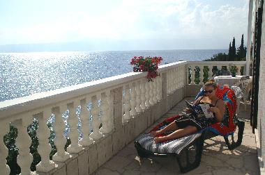 Sicht auf die Inseln Sv. MARKO, KRK, CRES in die KVARNER BUCHT auf Opatije - Lovran bis ISTRIEN