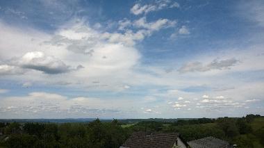 Ausblick bei Tag aus den Ferienwohnungen des Landhaus Nobel-Hobel