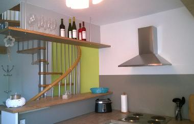 Moderne Landhauskche in den Ferienwohnungen des Landhaus Nobel-Hobel