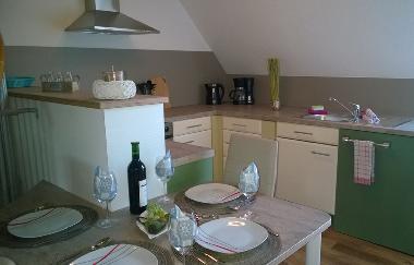 Moderne Landhauskche in den Ferienwohnungen des Landhaus Nobel-Hobel