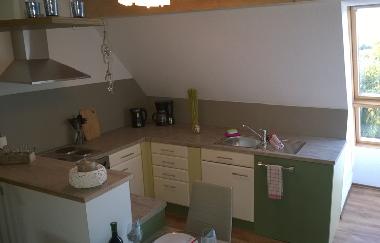 Moderne Landhauskche in den Ferienwohnungen des Landhaus Nobel-Hobel