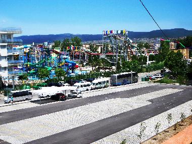 Action Aquapark Blick von der Terrasse