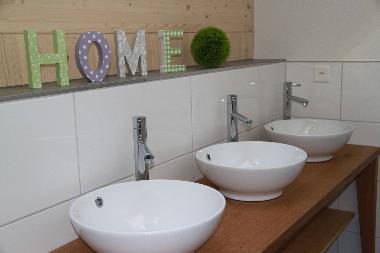 Waschgelegenheit im Dachgeschoss