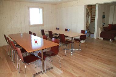 der helle Aufenthaltsraum