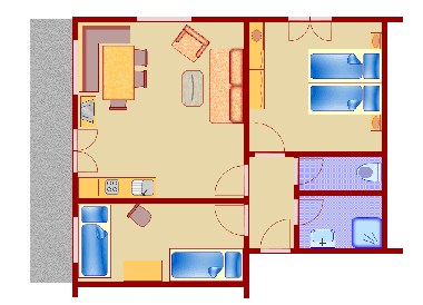 Beispiel Zweizimmerferienwohnung