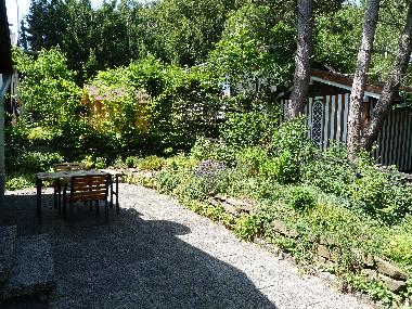 Hintere Terrasse im Sommer 2014
