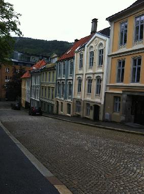 Quiet street in Bergen City Centre
