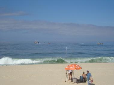 strand in naehe von haus