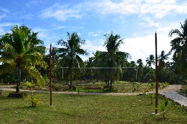 Der Volleyballplatz im Kalachuchi Beach Resort