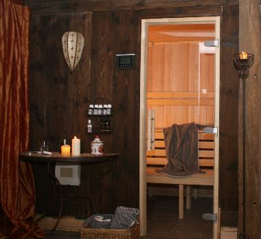 Sauna mit gemtlichem Vorraum