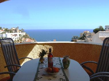 Herrlicher Meerblick von der Terrasse