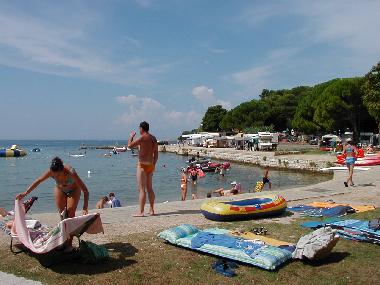 WErste Strand: Padova3 flach und Kiess, 1 km