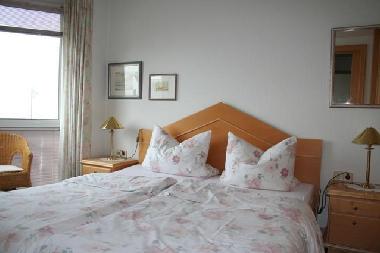 Das Schlafzimmer mit Meerblick