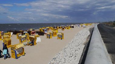 Blick entlang der Strandpromenade