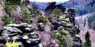 Blick ins Bielatal mit seinen �ber 239 Felsnadeln