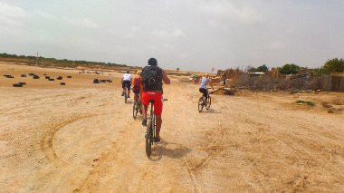 Mit Fahrrad unterwegs