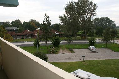 Blick vom Balkon in die Natur