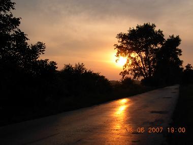 Sonnenuntergang in Vok�ny