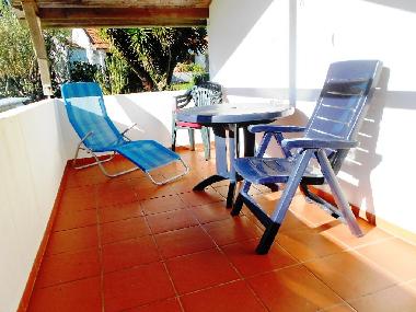 Die Terrasse oben, vom Schlafraum begehbar