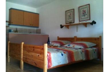 Das Schlafzimmer mit der Kche