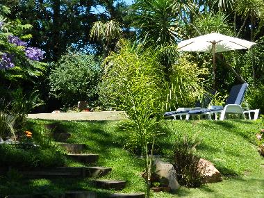 Garten und sicht zum schwimmbad