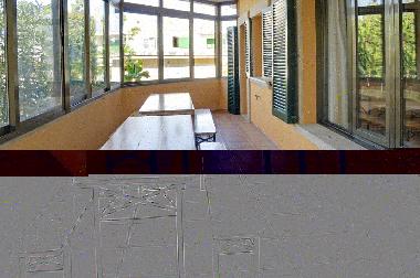 Der Wintergarten f�r k�hlere Tage. 