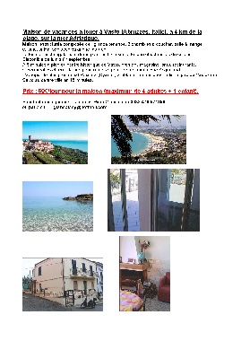 Ferienhaus in Vasto (Chieti) oder Ferienwohnung oder Ferienhaus