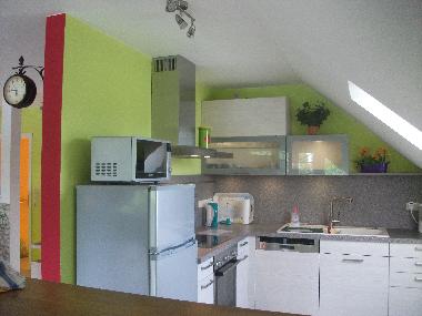 offene Kche (Dachgeschosswohnung)