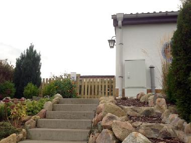 Treppe zum Eingang