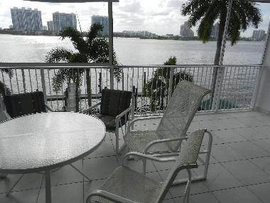 Terrasse mit Blick auf den Intercoastal Waterway