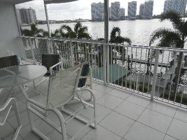 Terrasse mit Blick auf den Intercoastal Waterway