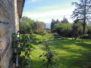 Blick vom Atelier in den Garten