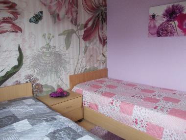 2. Schlafzimmer mit 2 Einzelbetten, tolle Kinderbettwsche vorhanden
